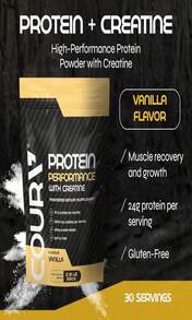 COURA Proteín Performance 990g - High-Performance Protein Powder - With Creatine - Ideal For Athletes - Gluten-Free - Flavor Name B - View 2