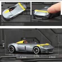 Burago Ferrari LAFERRARI SF90 458SPIDER 1:64 Scale Alloy Diecast Mini Car Model - Approx. 3x7.5x2.7cm (±1cm) | Desktop Collectible & Birthday Gift For Men - FERRARI MONZA SP1 - View 2