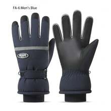 Unisex Ski Gloves, Outdoor Cycling Touchscreen Anti-Slip Thick Warm Windproof Waterproof Gloves For Winter