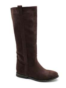 Women's Premium Customized Suede Boots - Elegant & Comfortable, Available In Multiple Colors - Brown - View 3