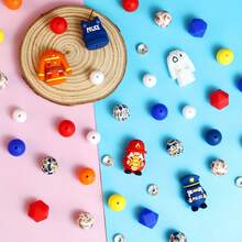 6/25/28/66/70pcs 3D , Doctor, Firefighter Silicone Beads - 15mm Round, 14mm Hexagon And 12mm Spacer Beads, For DIY Keychains, Lanyards, Pens, Focal Beads And Accessories - Colorful Fun Character Beads With Fire Truck, Car, Badge Designs, Firefighter Accessories, Keychain Supplies, Fun Designs, Durable Beads, Pendant Beads, Jewelry Making Supplies - 3D Career Series - View 2