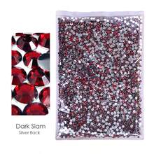 YONGNING 3mm-5mm AB树脂非热熔水钻 平底塑料水晶 亮片石 散装大包装 DIY