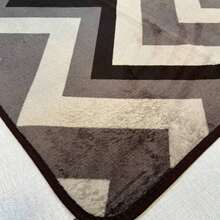 Geometric Runner 2.00m X 60cm Raschel Print For Hallway, Kitchen And Bedroom - 白色 - 查看 3