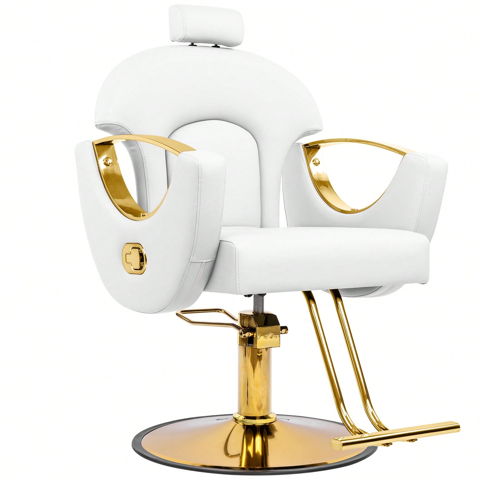 Barber Chair - Reclining Salon Styling Chair With 360° Swivel, 6" Height Adjustment, Ergonomic Comfort For Hair Stylists & Clients, Perfect For Home & Barbershop Salon Chair, Barber Chair Chair, Pedicure Chair, Tattoo Chair, Vanity Chair, Shampoo Chair Sa