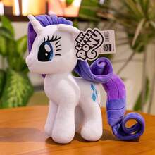 Hasbro Hasbro 我的小马驹 30 厘米毛绒玩具，官方正品暮光闪闪萍琪派小蝶彩虹冲刺毛绒玩具，适合女孩的柔软可拥抱毛绒玩具，适合女孩的理想生日假期可爱礼物 - 稀有度 - 查看 1