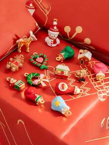 1PC Simple Christmas Reindeer Snowman DIY Jewelry Accessories, Handcrafted Necklaces, Bracelets, Earrings, Pendants And Hanging Ornaments