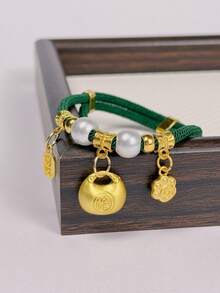 طوق معدني قابل للتعديل بأسلوب صيني مع قفل صامت، قلادة بشكل سبيكة مباركة، مناسب لمهرجان تشي شي، عيد الميلاد، هالوين، قلادة طوق الحيوانات الأليفة