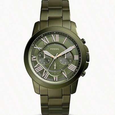 Fossil Men's Quartz Stainless Steel Three-Hand Watch Stainless Steel Case/Glass FS5375