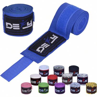 Defy - Vendas de Mano Profesionales de 457 para Boxeo Muay Thai, Vendas elásticas para Hombres y Mujeres, un par, Calavera