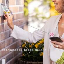 1pc (Badge Clip + Card Holder) Minimalist White Flower Nurse Badge Reel, Retractable ID Card Holder Clip, Versatile For Teachers, Daily Healthcare, Business Use, Nurse's Day Gift (Minimalist Style)