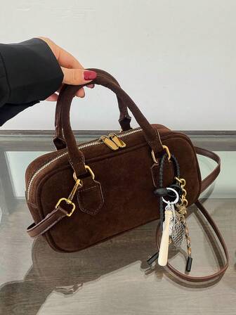 Women's Crossbody Bag Matte Vintage Bag For Women Autumn And Winter New Fashion Versatile Single Shoulder Crossbody Bag With A Sense Of Nobility For Work Small Hand