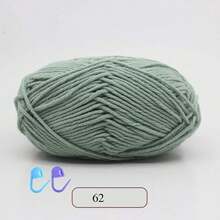 1 Pack 50g Soft Knitting Yarn Set, 5-Ply Commonly Used Crochet Yarn, Suitable For Crocheting Sweaters, Hats, Crafts, Decorations, Approx. 50g/Pc (Random Color Accessories)