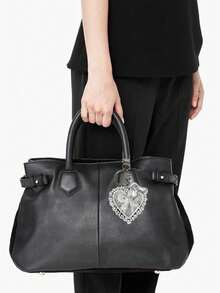 1pc Bubble Cute Letter Pendant,Heart-Shaped Lace Decorative Mirror Keychain,Vintage Y2k Cute Versatile Bag Charm, Necklace Pendant Bag Pendant - Lucky Crystal Pendant, Letter A-Z, Shiny Alloy Bag And Backpack Pendant - Perfect Gift For Beach Vacation And Birthdays And Special Occasions