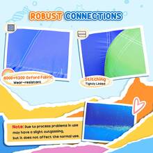 HOMCOM Kids Bouncy Castle Inflatable Bouncer Bounce House And Slide Inflatable Jumper With Blower - Green - View 6
