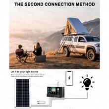 10000W Solar System Complete Kit Dual12V/24V To 110V/220V Inverter 100A Controller 200W Panel Off-Grid For Home/Camping Backup - 110V - View 7