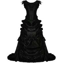 Women's Gothic Victorian Bustle Wedding Gown Renaissance Vintage Evening Long Dress Steampunk Ball Gowns - 最初的 - 查看 1