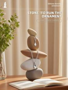 1pc Abstract Resin Stone Knot Figurine - Decorative Centerpiece For Living Room, Modern Indoor Display, Ideal For Christmas, Halloween, Easter, Decor - Multicolor - View 5