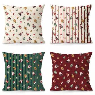 1 st julörngott, vacker stil, maskintvättbar, handtvättbar, dragkedja, dekorativt kuddfodral, lämplig för soffdekoration, sovrum, kontor, bilinredning dekorativt örngott, lämplig för en mängd olika rumstyper juldekorationer juldekoration juldekorationer heminredning heminredning
