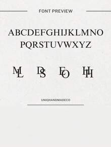 1件定制金字母项链 - 银字母项链 - 个性化字母项链 - 母亲节礼物 - 圣诞节礼物 - 情人节礼物 - 送给妈妈的礼物 - 父亲节礼物 - 斋月礼物 - 个性化组合字母项链 - 多色2 - 查看 5