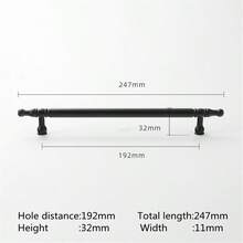 1个铝合金黑色/铜色/拉丝银/镍色橱柜/抽屉旋钮，衣柜门拉手，家具五金件 - 彩色 - 查看 16