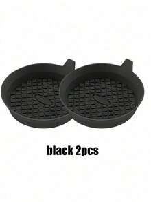 Black/Pink Car Cup Holder Coasters, Waterproof Anti-Slip Anti-Leak Beverage Mats With Grid Storage, Universal Car Interior Decor Accessories, Car Cup Holders, Travel Essential - one-size - View 14
