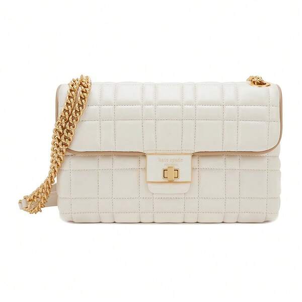 Kate Spade Bolso de hombro mediano de piel de oveja acolchada Evelyn de Kate Spade para mujer K9010 101