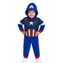 Marvel Conjunto Pants 2 piezas sudadera estampada con capucha - Azul - Ver 1
