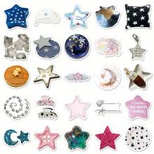 50 Cute And Creative Korean Star Series Graffiti Stickers - Waterproof PVC Stickers, Suitable For Suitcases, Phone Cases, Laptops, Helmets And Skateboards - Vivid Star And Moon Designs, With Inspiring Quotes, DIY Decorative Stickers, Cute Stickers, Laptop Decorations, Joke Designs, Durable Stickers, Korean Stickers, Travel Stickers, Geometric Decorative Stickers Cute Blue Stickers, Stickers, Scrapbook Supplies, Diary Stickers, Diary Supplies, Diary Stickers - 1 - Xem 6