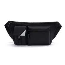 YAKUSS Riñonera YaKuss para hombres y mujeres, bolso bandolera ligero, bolso cruzado para viaje y deporte. (NEGRO)