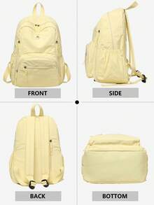 防盗多隔层尼龙双肩包，女士钱包，可装15.6英寸笔记本电脑，多口袋轻便书包，多功能书包，大容量旅行包，便捷通勤日用包，适合学生、初中生、高中生、护士、教师、商务人士、旅行度假、商务出差、日常通勤、购物、办公、约会、徒步、训练、工作，生日礼物、节日礼物，背包