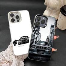 Funda de teléfono compatible con coche B- Bmwes-S E30 compatible con  16 15 14 13 12 11 Pro Max Plus, funda trasera plateada a prueba de golpes, funda compatible con  17 pro max, funda  17 pro, funda  17, funda  16 pro max - z3 - Ver 4