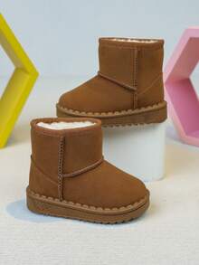 儿童踝靴，2025秋冬新款童鞋，女童幼儿靴，男女童休闲软底踝靴 - 黃色 - 查看 10