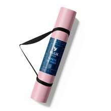 MUUK FITNESS Alfombrilla de Yoga 170 x 70 cm – Grosor 4 mm, Tapete para Yoga, Pilates, Fitness y Ejercicio, Antideslizante, Plegable y Fácil de Transportar, PVC Resistente y a Prueba de Agua, Ideal para Casa, Gimnasio, Parque o Viajes, Diseño Cómodo que Protege Articulaciones, Superficie Estable y Duradera para Relajación, Meditación y Estiramientos, Apta para Principiantes y Expertos. - Rosa Pastel - Ver 3