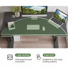 Office Desk/Computer Desk - Ergonomic Modern Computer Workstation Suitable For Home Office Work And Study. - Black - View 2