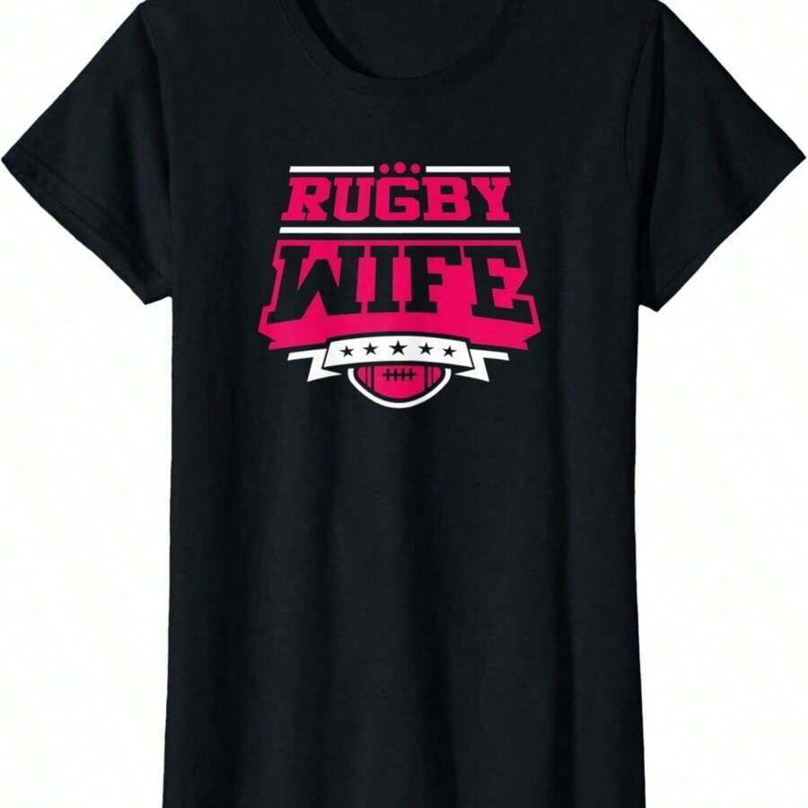 Camiseta de rugby para esposa - Negro - Ver 1