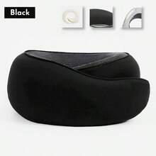 1pc Travel Neck Pillow – Memory Foam U-Shaped, Snail Style, Adjustable & Soft, Portable Neck Support For Travel, Noon Break & Sleep