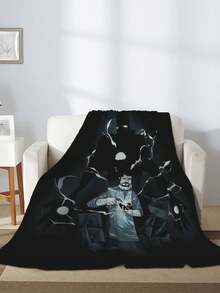 Tony Stark Fluffy Fuzzy Throw Flannel Blanket Gifts For Women, Soft Cozy Plush Throw Blanket For Couch Bed, Thick Warm Sherpa Fleece Fall Grey Room Decor Men Gifts - màu đen - Xem 4