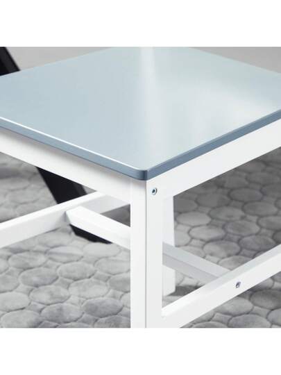 HOMCOM Set Of Dining Chairs, Kitchen Stoel Pine Wood, Grijs Living Room 41x46.5x85.5cm view 8