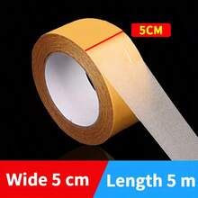 1roll, High Adhesive Strength Mesh Double-Sided Duct Tape, Strong Tape, Double Sided Mounting Tape Used For Carpet Edge Banding, Props Pasting, Wedding Decorations, Photo Frames, Home Decorations, Etc