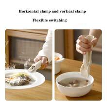 1pc New Anti-Scald Silicone Pot Holder, Non-Slip Bowl Gripper, Kitchen Tongs For Baking Trays & Steamer