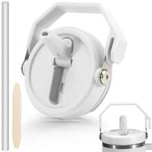 1 Nắp cốc 40 Oz có tay cầm Nắp ống hút lật phù hợp cho cốc 40oz, chống bắn nước, chống rò rỉ, nắp ống hút chống tràn thay thế, nắp cốc có thể tái sử dụng có tay cầm Nắp cốc - Nhiều màu - Xem 16