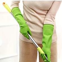 3 Pairs Of Premium Cleaning Gloves - Waterproof, High Strength, Suitable Kitchen, Dishwashing, Laundry - Durable, Quick-Drying, Multi-Functional Home Assistant - Essential Cleaning - 中等的 - 查看 2