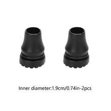 2pcs Rubber Walker Glides, Non-Slip Foot Pads, Universal Fit Walker Ski Slides For Easy Mobility Indoors And Outdoors, Durable, Wear-Resistant Walking Aid Accessories - Black - View 9