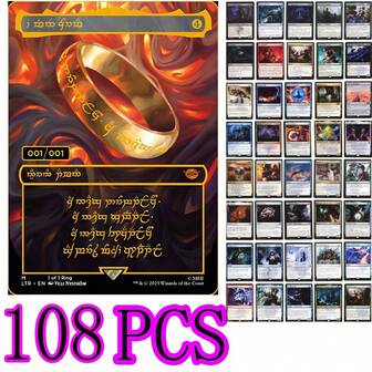 108pcs Black Core Magic The Gathering Cards P9 Dual Land Fetch Land Shock Lands Proxy MTG Cards