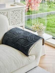 1 szt. Pokrowiec na sofę w stylu boho, w jednolitym kolorze, z pikowanym wzorem, antypoślizgowy, odpowiedni na każdą porę roku, łatwy w pielęgnacji, nadający się do prania w pralce, przyjazny dla zwierząt, miękki i wygodny - idealny do salonu, sypialni, biura, wystroju domu, ochrona sofy w konfiguracjach od jedno- do trzyosobowej.