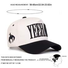 1Piece Men Letter Embroidered Patchwork Baseball Cap Outdoor Adjustable Sunscreen Leisure Hat Spring Autumn Travel Tourism Beach Vacation - Nhiều màu - Xem 2
