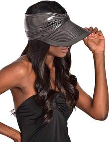 Women Beret Hats - Metallic Gray - View 8
