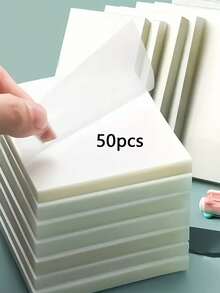 200 Sheets Transparent Sticky Notes - Clear Sticky Notes Waterproof Self-Adhesive Translucent Sticky Note Pads For Books Annotation And Journaling, Clear Sticky Notes For School & Office