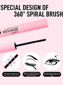 LUJITO 2-In-1 Eyelash Glue Set, Includes Cluster Lash Adhesive (5ml+5ml), Tweezers, Remover Liquid (4.5ml), Suitable For Individual Eyelash Extension Glue, Single Lash Glue, Mascara, Personal Makeup Kit, Lash Cluster Set, Eyelashes, False Lashes - Pink - View 5