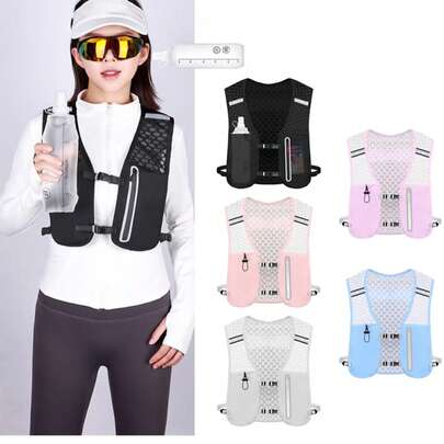 1pc Backpack Cycling Running Casual Small Backpack, Breathable Waterproof Running Vest Water Bottle Phone Backpack, Christmas